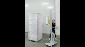 XT  4511M Manual Mobile Pallet wrapper， how to use manual mobile pallet wrapper?