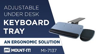 Adjustable Under Desk Keyboard Tray (MI-7137) screenshot 2