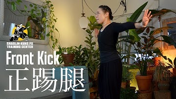 How to do a Front Kick - 正踢腿 | Shaolin tutorial with Shimu Arlene | SKFTC