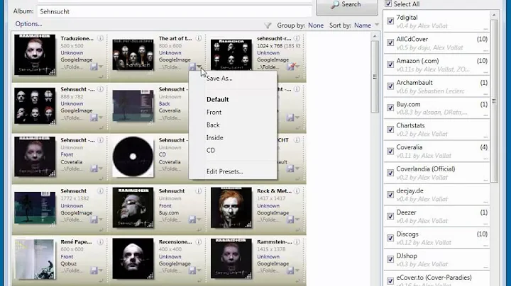 Album Art Downloader quick demo