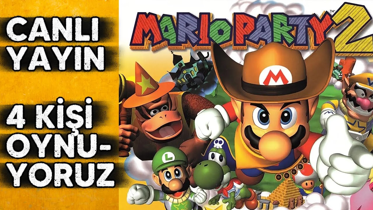 4 KİŞİ MARIO PARTY 2 OYNUYORUZ! @latintrousle @mertcheshow + qui