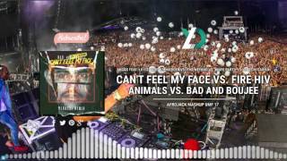 Bad And Boujee vs. Fire Hive vs. Can't Feel My Face vs. Animals (Afrojack Mashup UMF 17)