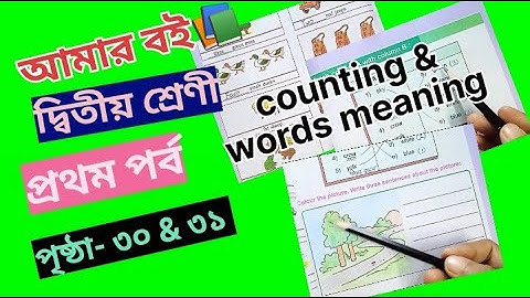 Amar Boi Class 2 Part 1 page 30 & 31//counting @primaryschooleducation34