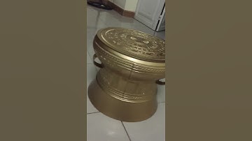 Trống đồng sản phẩm của Đồ đồng Đại Việt - làng nghề đúc đồng Chè Đông, Thiệu Trung