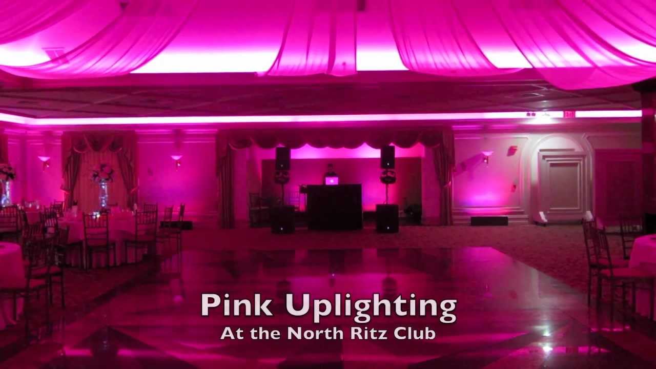 Pink Uplighting At The North Ritz Club You Pink Uplighting At The North Ritz Club