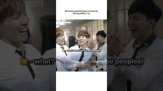 Just Tae claiming Suga as a Man after pushing him to do Flirting🤣 #suga #jhope #jimin #funny #shorts