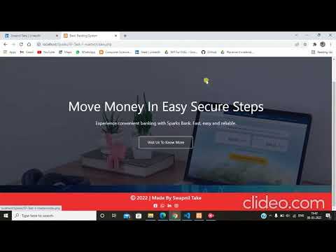 Basic Banking System | Task 1 | The Spark Foundation Internship | Free Internship for students