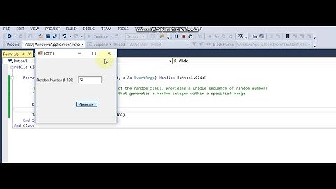 Generate Random Number in Vb Net (Console and Windows forms) | Maven Tate Computer Club