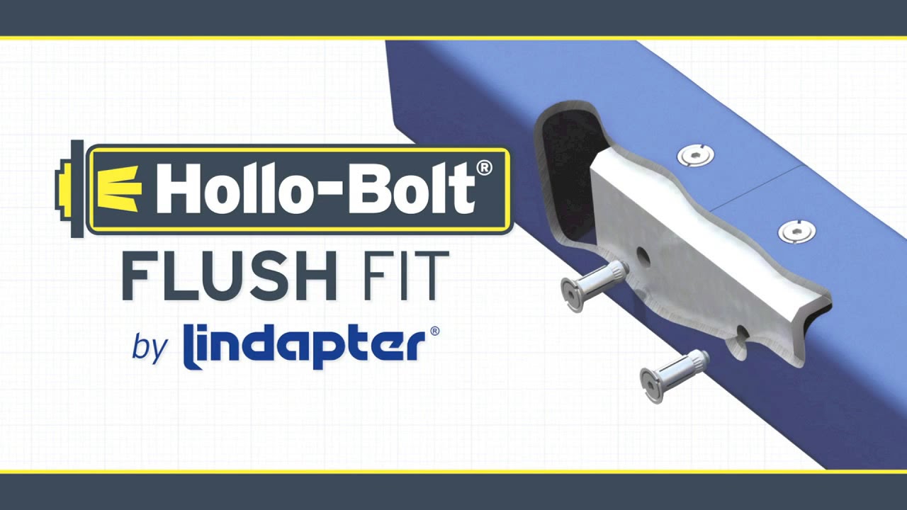 hollo bolt flush fit by lindapter youtube hollo bolts