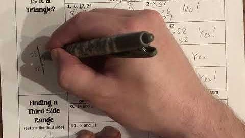 Geo Unit 5 Notes 6 Triangle Inequalities Part 1