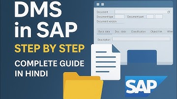 How to create DMS in SAP step by step #sapclasses #saptutorial ,#sapficotutorial