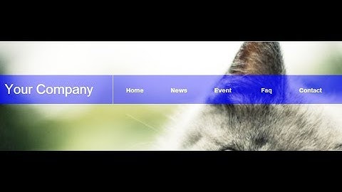 Transparent Navigation Bar with Brand name