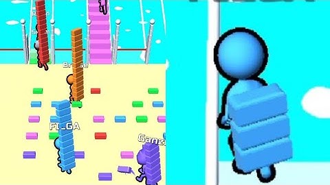 ✅ Bridge Race😍 in Max Levels iOS, android Walkthrough Gameplay - ultimate Gameplay Trailers FU109JE