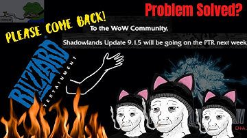 Blizzard DESPERATE to get Players Back | Will Patch 9.1.5 Be Enough?