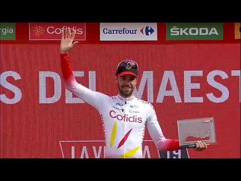 Видео: Vuelta a Espana 2019: Хесус Эррада выигрывает этап 6, Дилан Теунс в красном