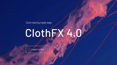 ClothFX 4 New Features Demo