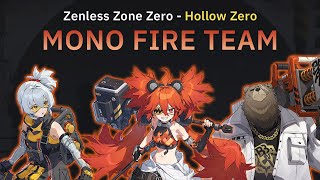 Zenless Zone Zero - Hollow Zero Final Boss Mono Fire team