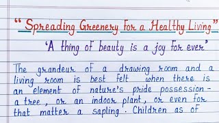 importance of greenery for healthy living