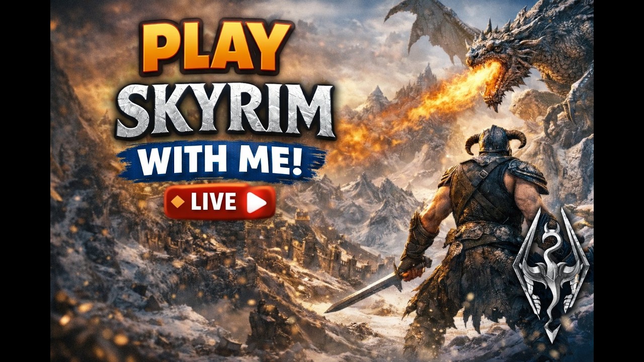 Play Skyrim with me: First ever play through - YouTube