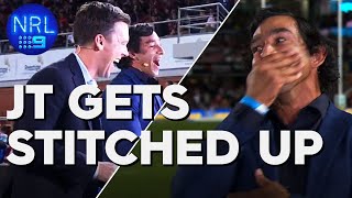 JT gets absolutely stitched up! | NRL on Nine