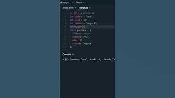 Objetos o colecciones de datos en JS   #javascript #codificacion #coding