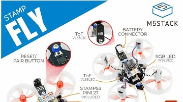 M5Stamp Fly ESP32-S3 Drone with Atom Joystick Perfect Control Demo