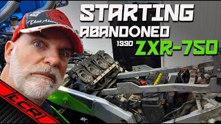 Starting Abandoned 1990 ZXR-750 | 11 YEARS Since It Was Started!!
