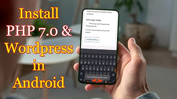 How to install PHP MySQL web server on Android mobile