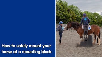 How to safely mount your horse at a mounting block