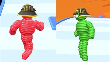 Rope Man Run Game - All Levels GamePlay Walkthrough Android iOS - Part (11-13)