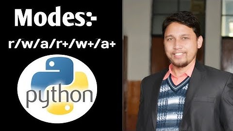 Different Modes(r/w/a/r+/w+/a+) in File Handling