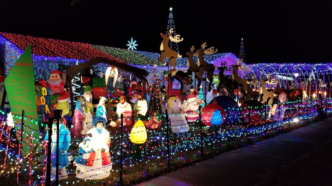 Christmas lights Display at Florida YouTube