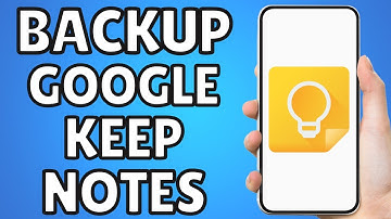 How To Backup Google Keep Notes