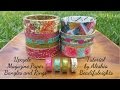 Upcycle Magazine Paper Bangles and Rings Tutorial