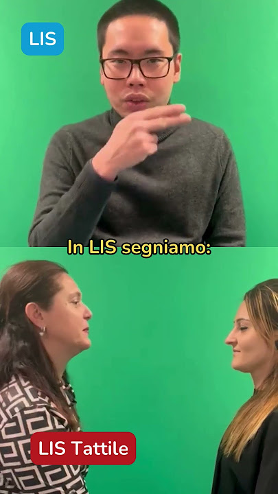 'Come ti chiami?' In LIS e LIS Tattile