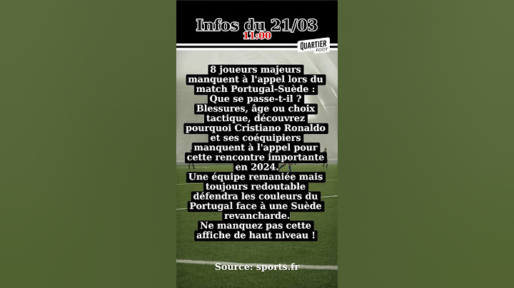"Cristiano Ronaldo et 7 autres joueurs manquent le match Portugal-Suède pour raisons sanitaires e...
