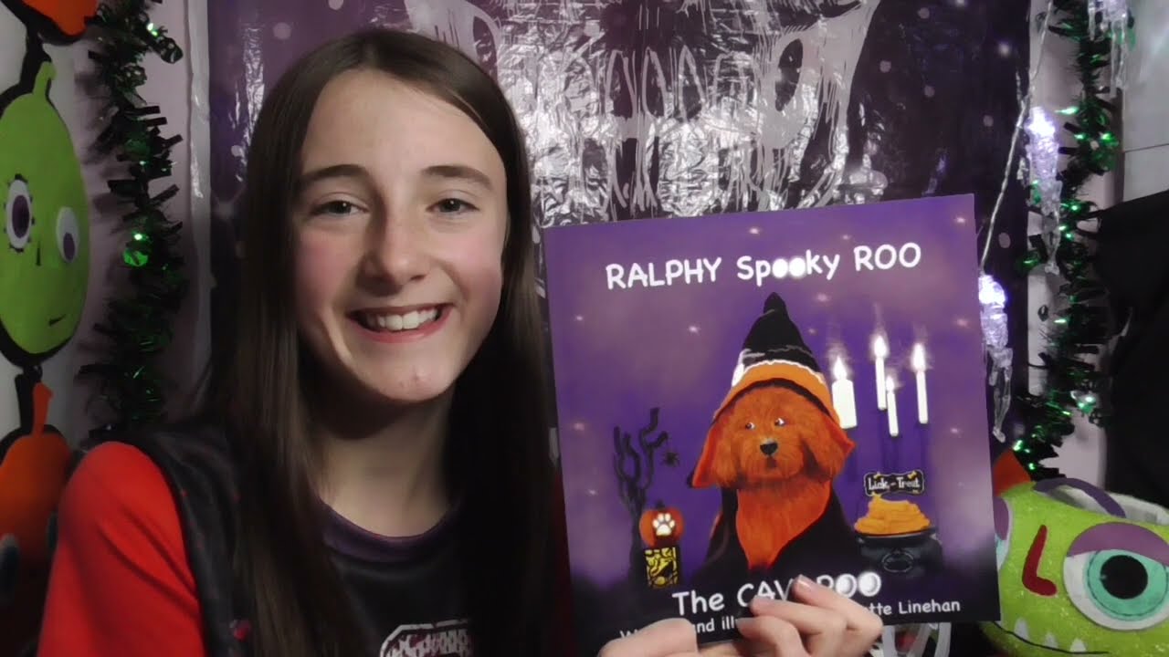 Ruby's Halloween Stories. Ruby reads 'RALPHY SPOOKY ROO THE CAVAPOO'  by Annette Linehan.