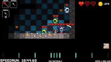 Crypt of the NecroDancer - Monk Low% Cleared (19:32) - LotL Practice 8/9 - PS5