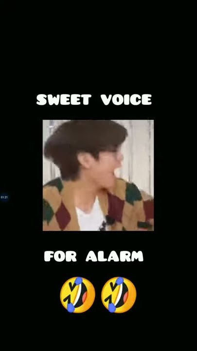 Bts V sweet voice for alarm ### watch till the end 😂😂😂