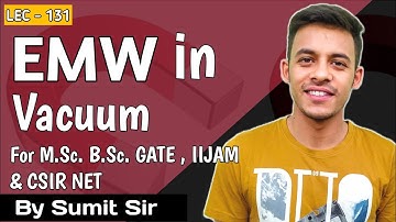 ELECTROMAGNETIC WAVE IN VACUUM (FREE SPACE) || WAVE EQUATION || CSIR NET || GATE || B.Sc. || M.Sc.