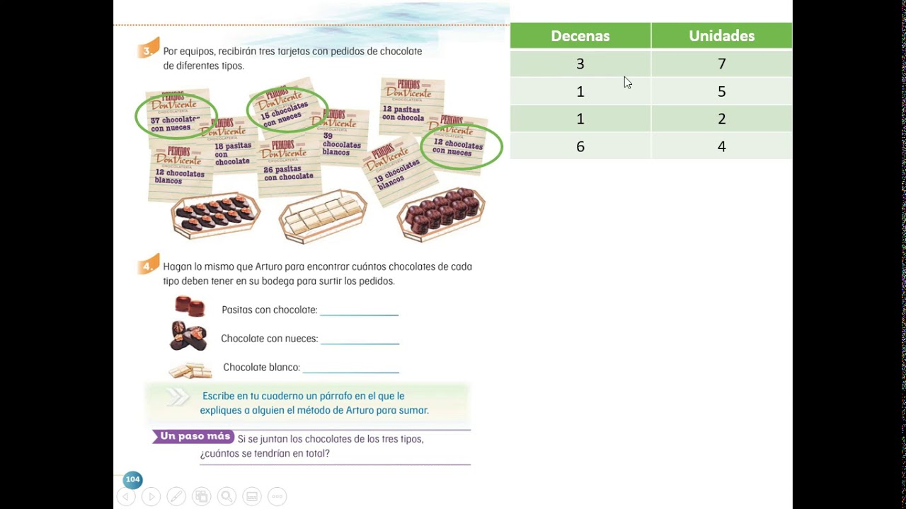 Paquetes de Chocolate. Matemáticas. Segundo Grado. - YouTube