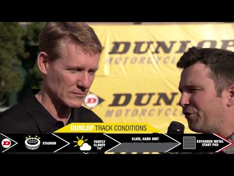 Dunlop Motorcycle Tires Track Conditions Report - First Round at Anaheim