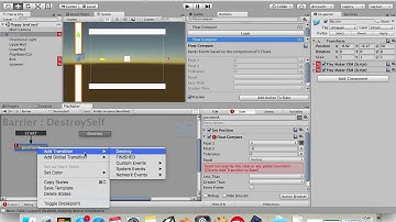 Unity 3d playmaker 玩 flappy bird tutorial series part 4 中文遊戲教學 (destroy self 毀滅自己)