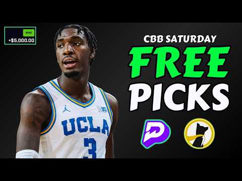 BEST CBB SATURDAY PRIZEPICKS TODAY (SWEEP🧹) | PLAYER PROPS & PREDICTIONS February 14th #cbb