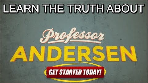 Professor Andersen Review | SCAM ? Don