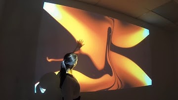 Lava Lamp - interactive fluid simulation floor or wall projection effect from LUMOplay