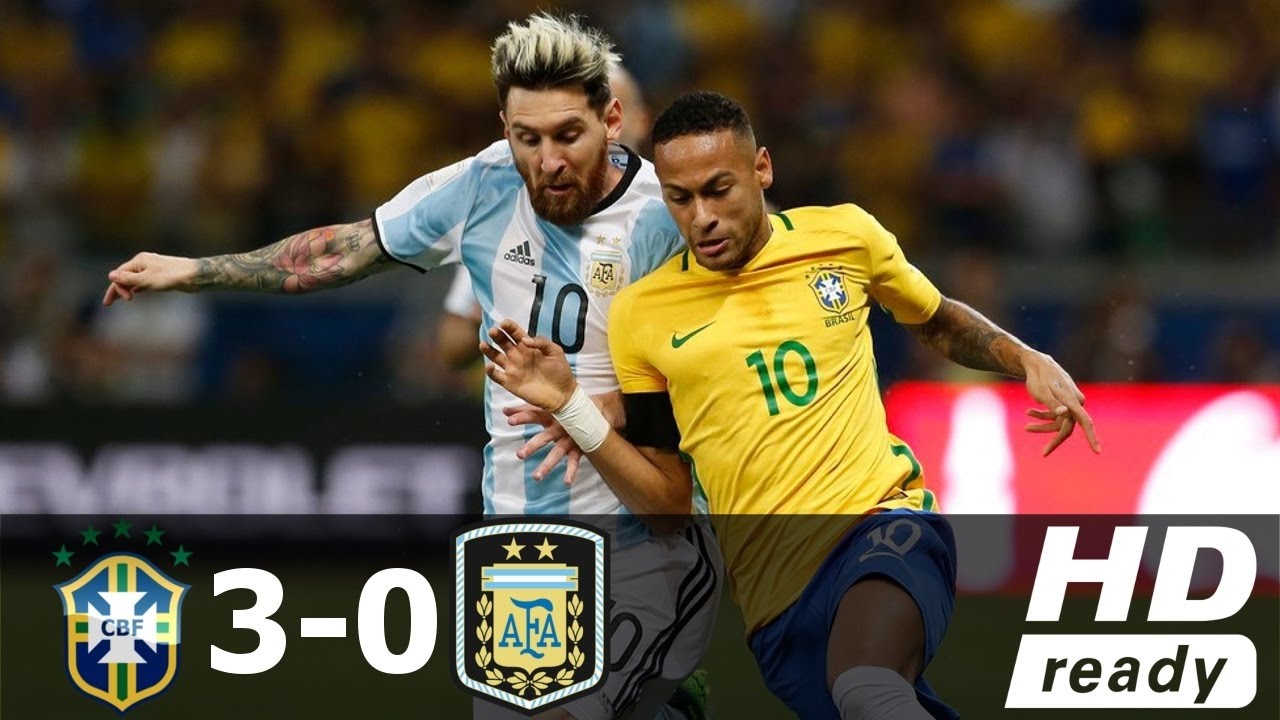 Køre ud Høflig tåge Brazil Vs Argentina ○ 3 - 0 ○ World Cup Qualifying ○ Full Highlights -  YouTube