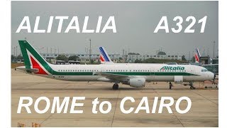Alitalia - Economy Class - Rome to Cairo - (AZ 896 FCO-CAI) Airbus A321