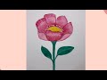 How to draw a flower