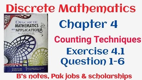 Discrete Mathematics by Dr. Abdur Rehman and Shahid Mubeen| chapter 4 Exercise 4.1 question 1-6 |